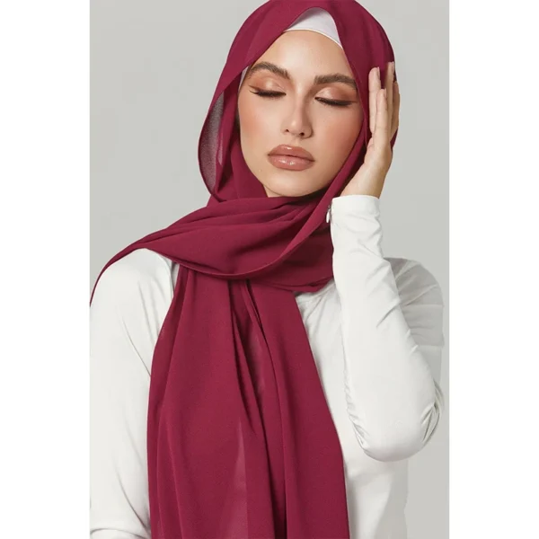 Muslim Women  Chiffon Hijab Scarf 100% High Quality